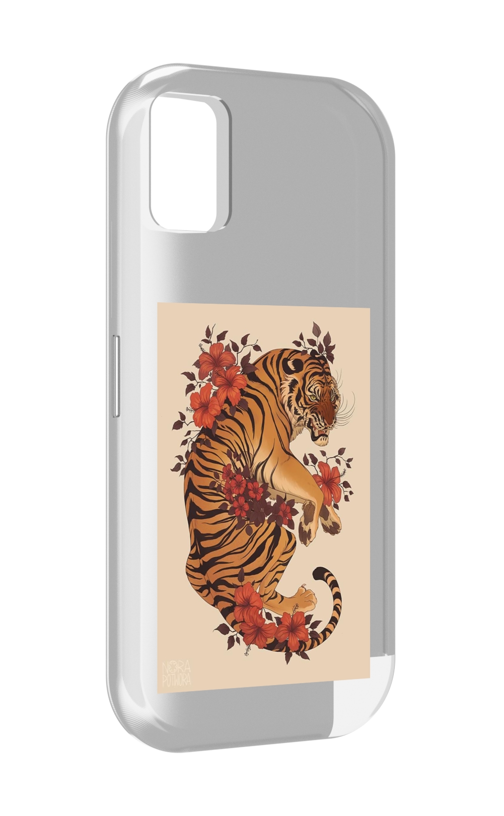 

Чехол MyPads злой-тигр-с-цветами для UMIDIGI A11, Прозрачный, Tocco