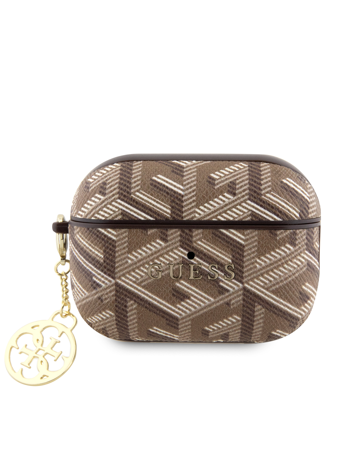 

Чехол PU leather G CUBE with metal logo and Charm Brown, Коричневый