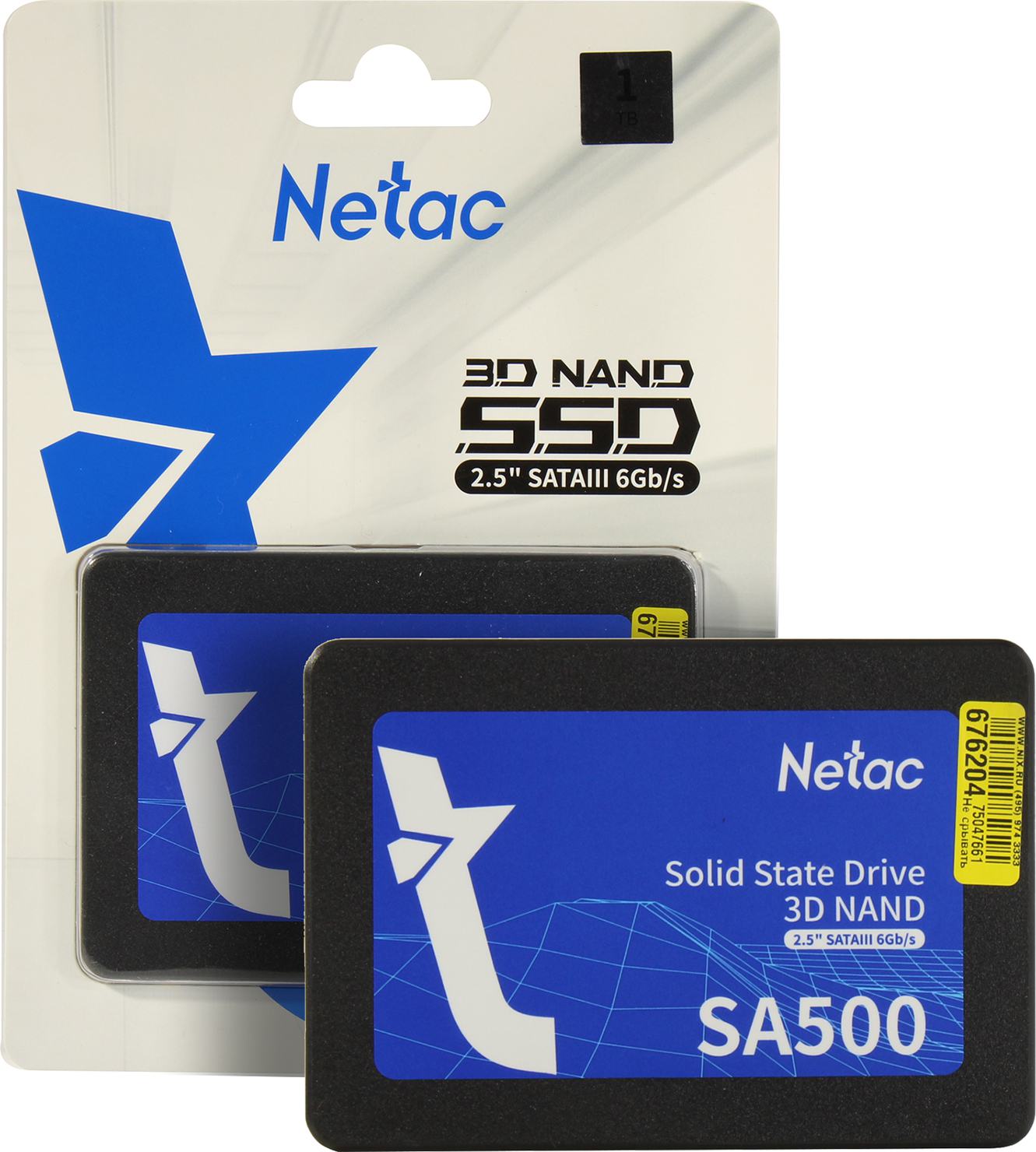

Внутренний SSD накопитель Netac SA500 2.5" 1 Tb