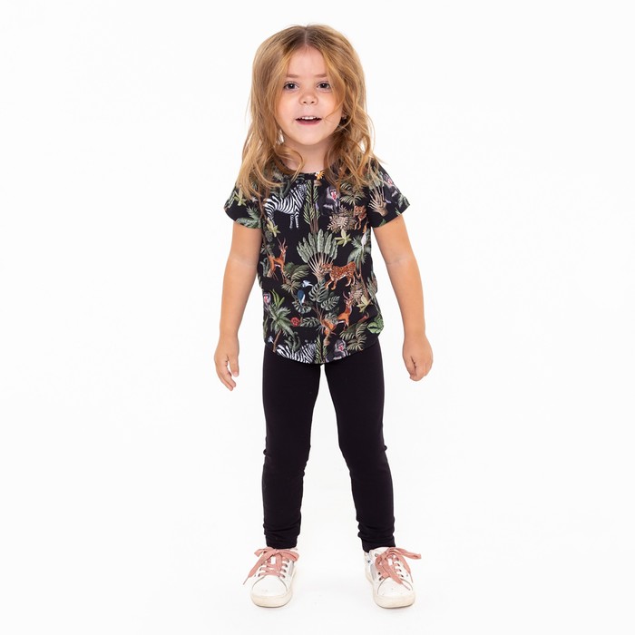 

Леггинсы детские Bonito kids Р00017669, чёрный, 116, Черный