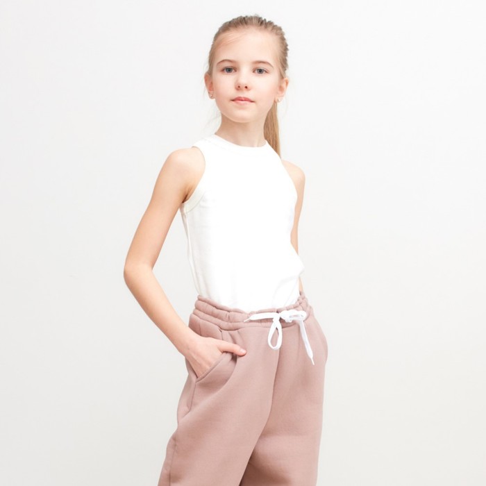 

Майка детская MINAKU: Home collection kids, белый, 110, MINAKU: Basic Line KIDS