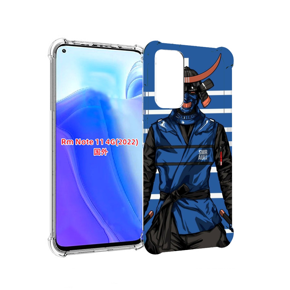 

Чехол MyPads самурай в синей форме для Xiaomi Redmi Note 11 4G ( Глобальная версия ), Tocco