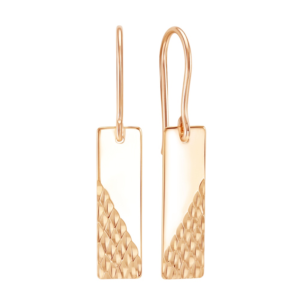 

Серьги подвески из красного золота 585Gold 402004614, 402004614