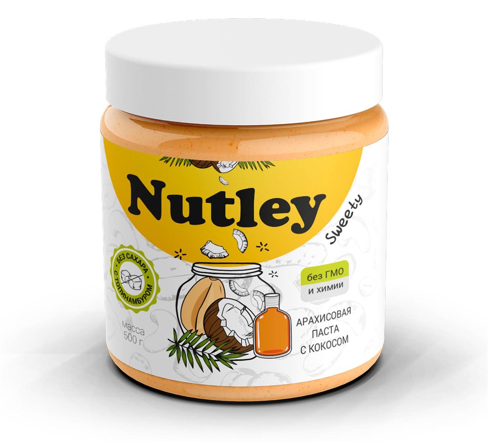 

Арахисовая паста с кокосом Nutley, 500г