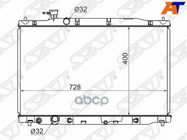 

SAT Радиатор HONDA CR-V 07-