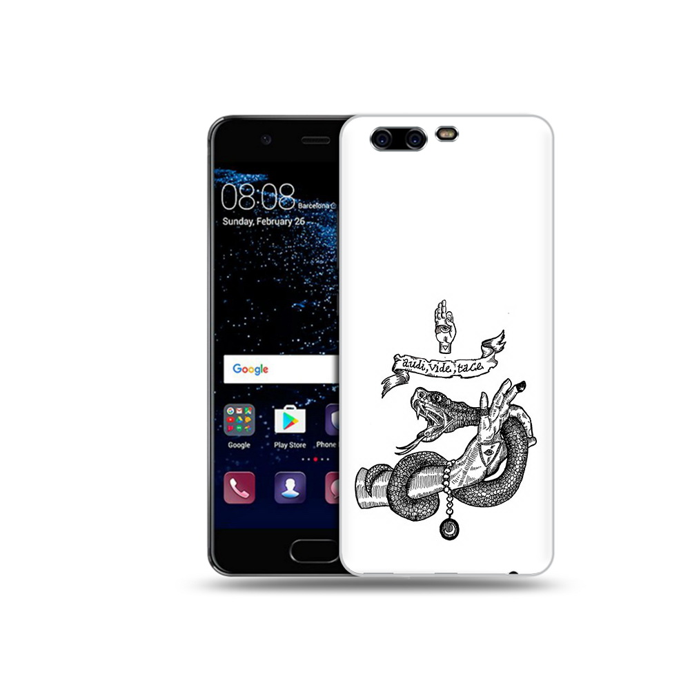 

Чехол MyPads Tocco для Huawei P10 змея на руке рисунок (PT60870.50.366), Прозрачный, Tocco