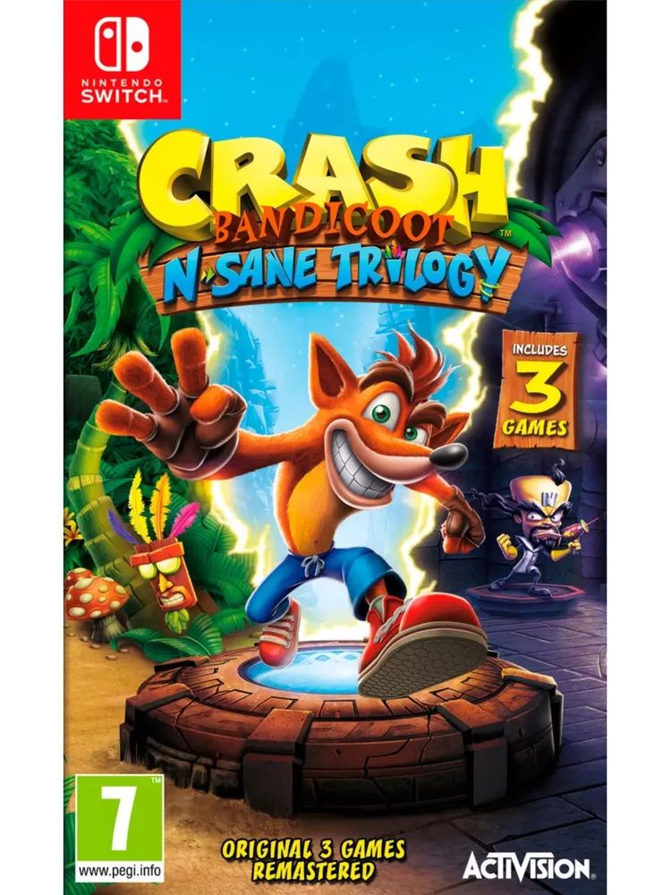 Игра Crash Bandicoot N’sane Trilogy (Nintendo Switch, Английская версия)