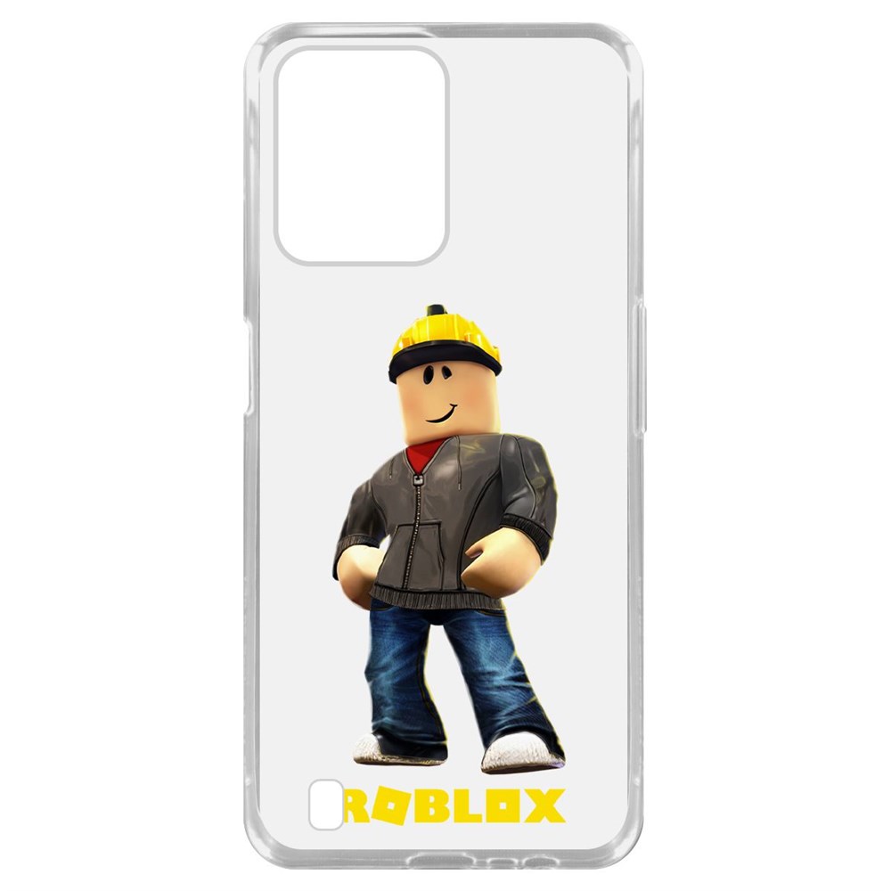 

Чехол-накладка Roblox-Строитель для Realme C31, Прозрачный