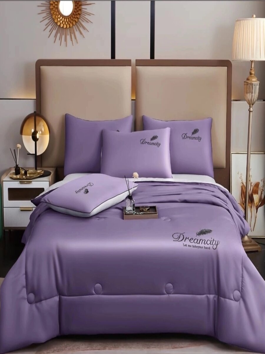 

Постельное белье Amazing textiles евро с одеялом простынь на резинке, Окнр