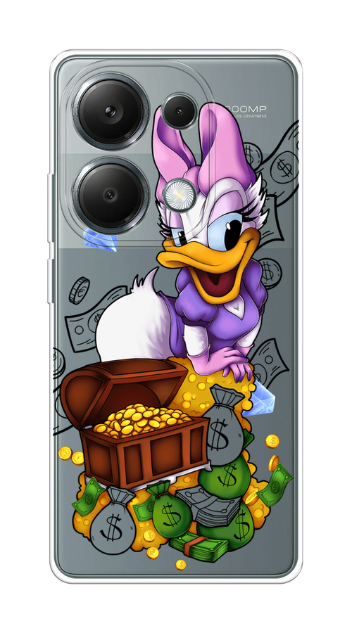 

Чехол на Xiaomi Redmi Note 13 Pro 4G "Rich Daisy Duck", Коричневый;белый;фиолетовый, 321650-1