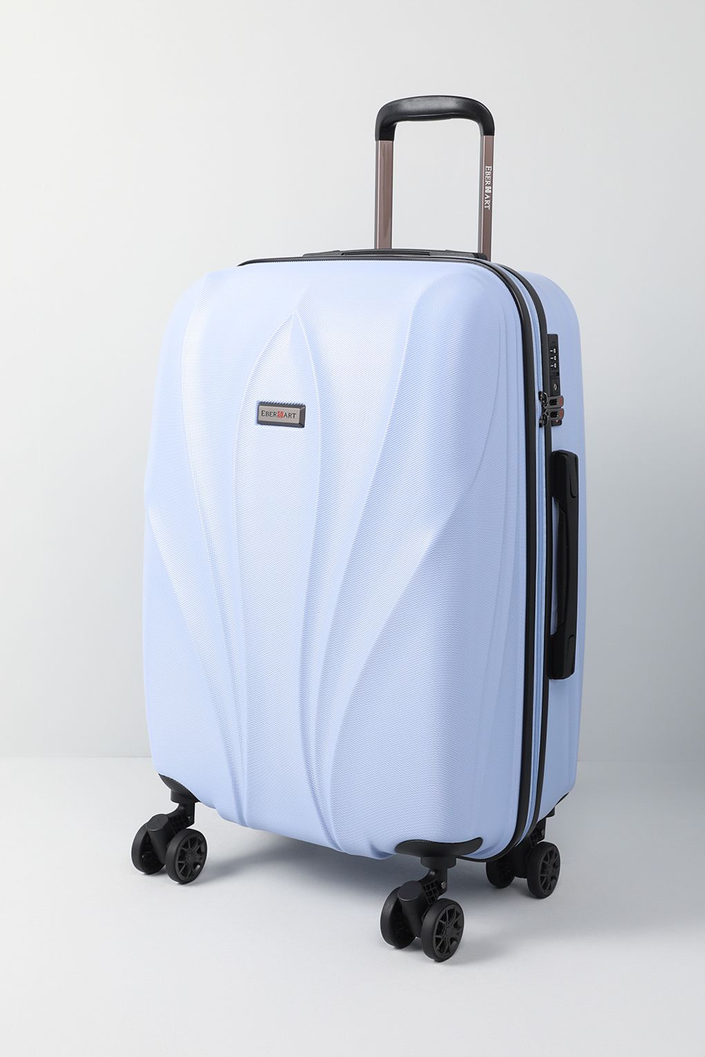 Чемодан унисекс Eberhart 03L-424 голубой