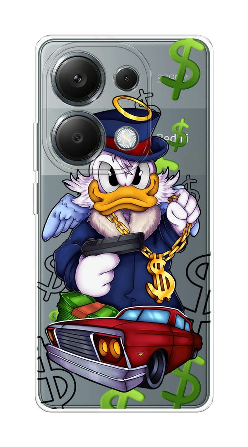 

Чехол на Xiaomi Redmi Note 13 Pro 4G "Scrooge McDuck with a Gold Chain", Красный;синий;белый, 321650-1