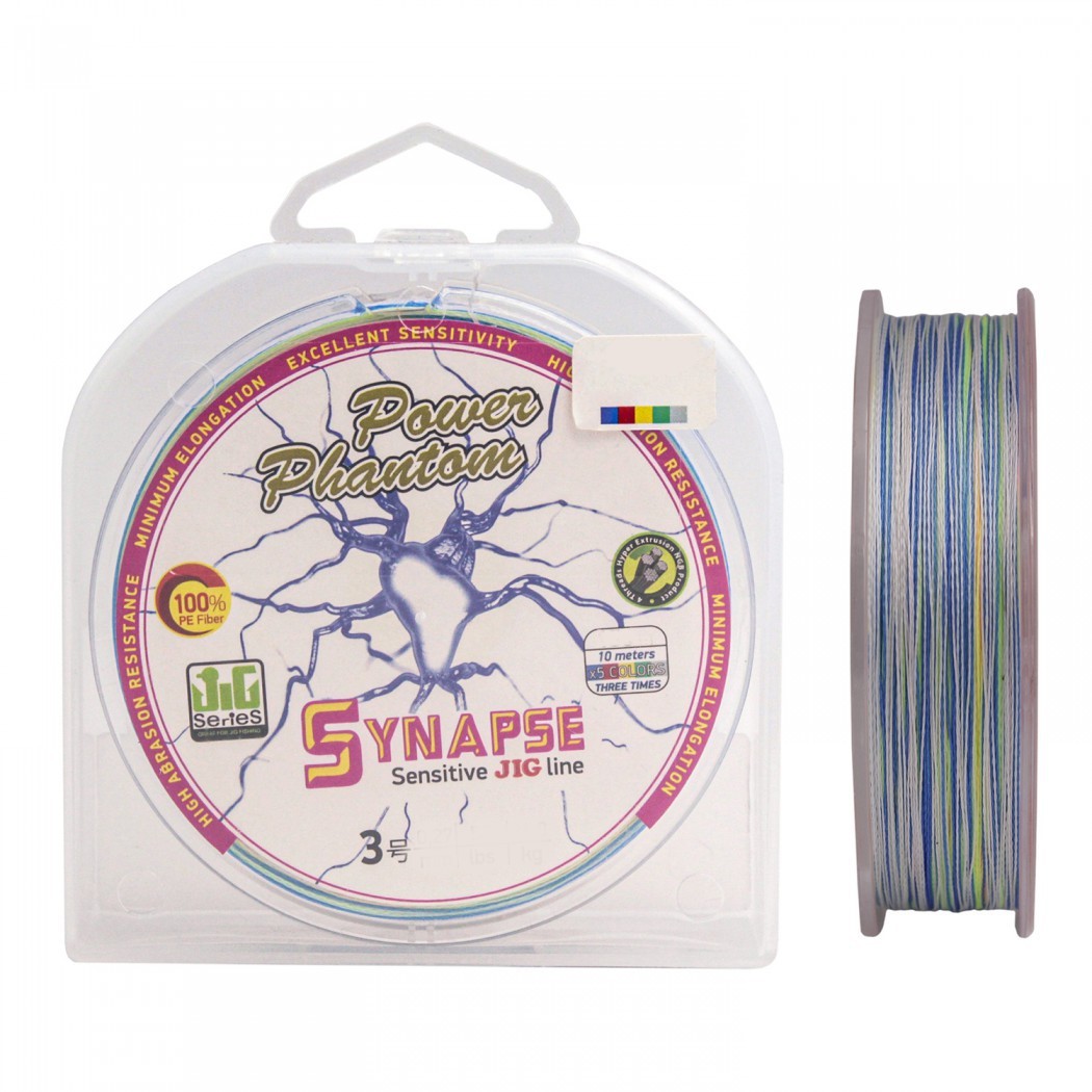 

Шнур Power Phantom Synapse PE 110 m мультиколор ( 0.12 mm / 8.6 kg), Разноцветный