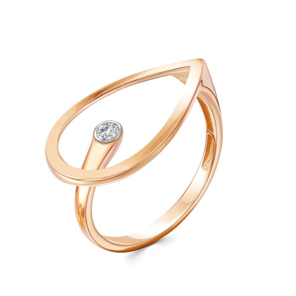 

Кольцо из золота р. , 585Gold 301011847, фианит, 301011847