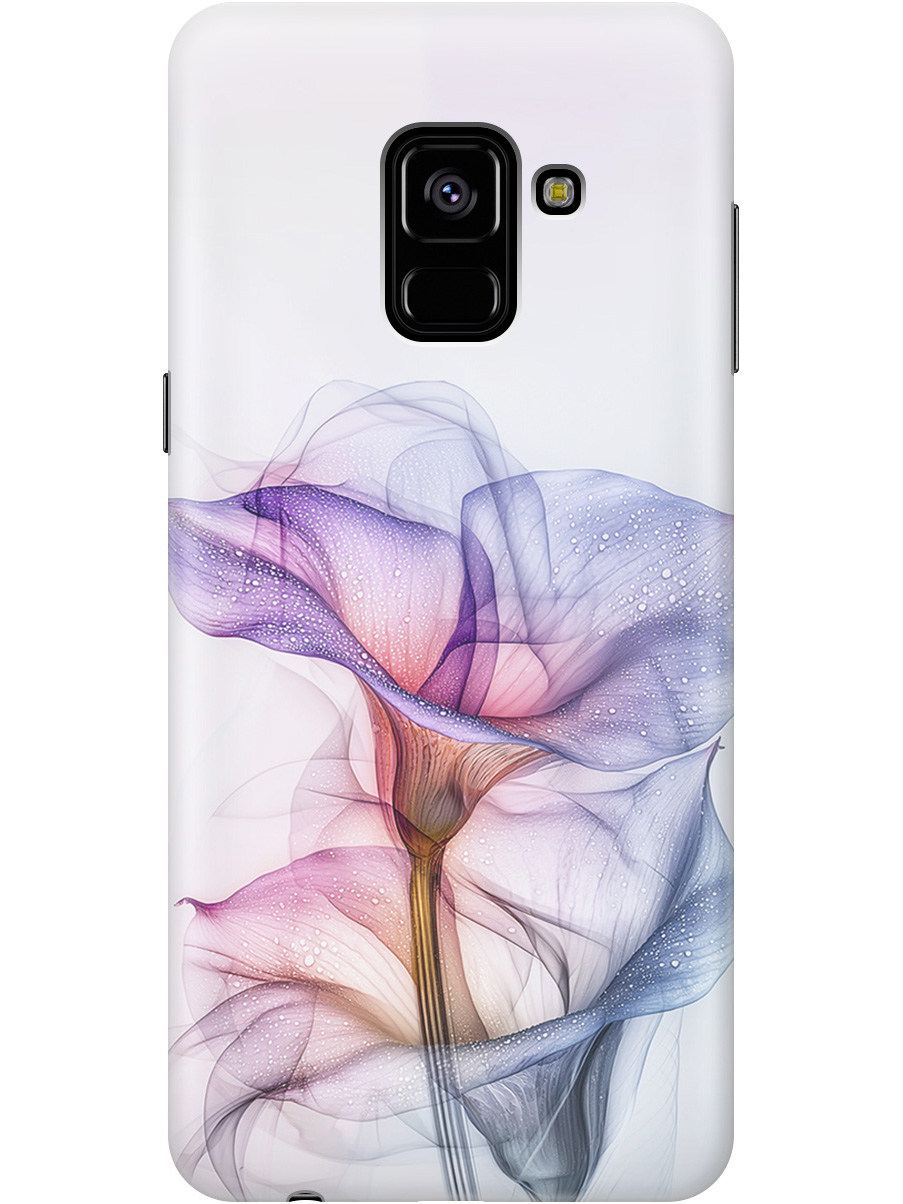 

Силиконовый чехол на Samsung Galaxy A8 (2018) с принтом "Прозрачные калы", Прозрачный;белый;серый;фиолетовый, 716847521