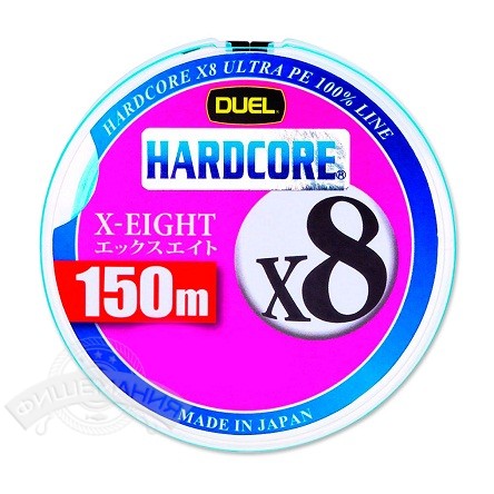 

Шнур плетеный Duel PE Hardcore X8 150m MilkyBlue (#1.5 (0.209mm) 13.5kg)