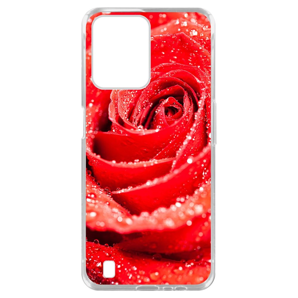

Чехол-накладка Роза для Realme C31, Прозрачный