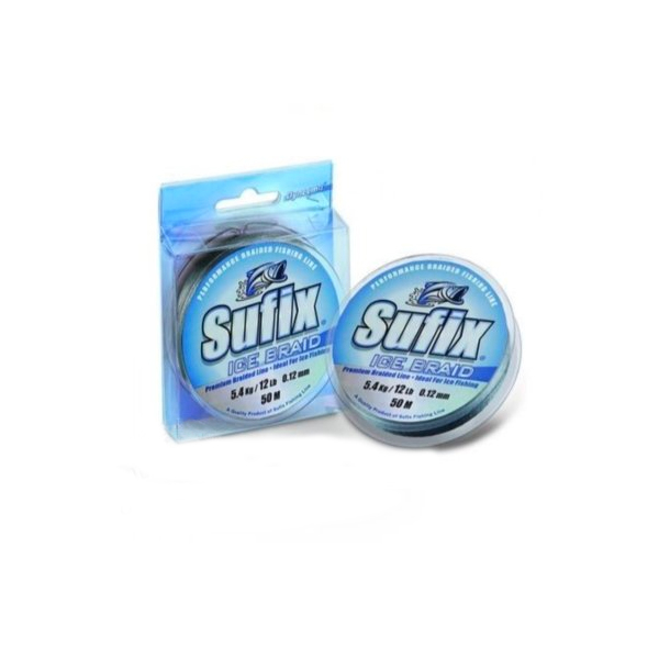 

Шнур плетеный Sufix Ice Braid Steel Gray 50м (3.1кг. /0.06мм / 50м), Разноцветный