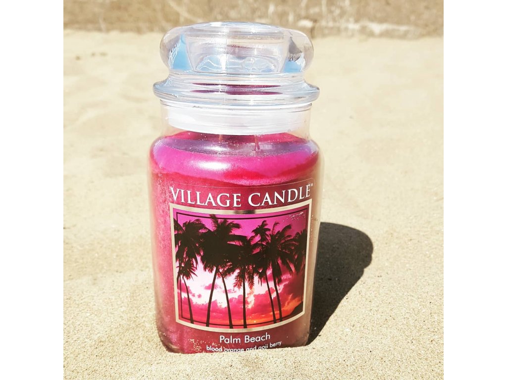 фото Ароматическая свеча village candle "palm beach", большая