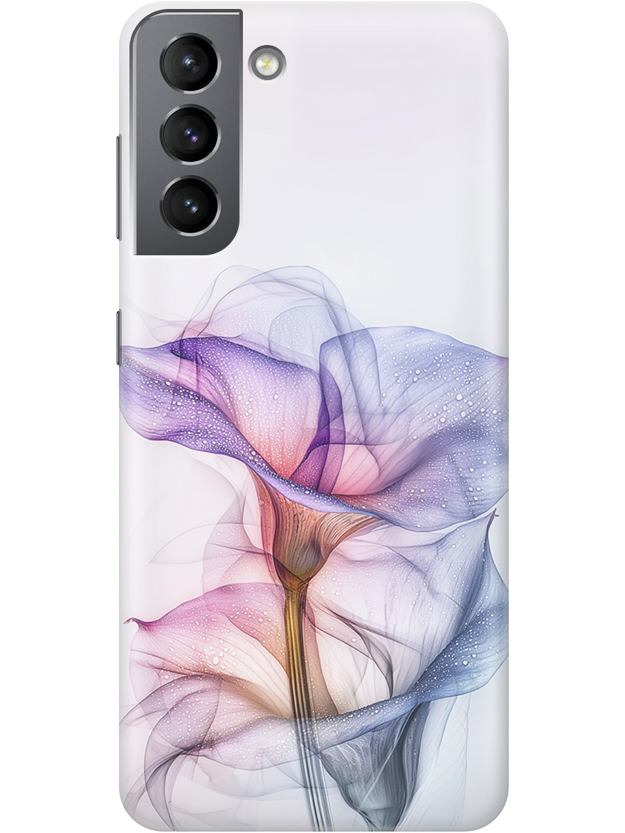 

Силиконовый чехол на Samsung Galaxy S21 с принтом "Прозрачные калы", Прозрачный;белый;серый;фиолетовый, 724125021
