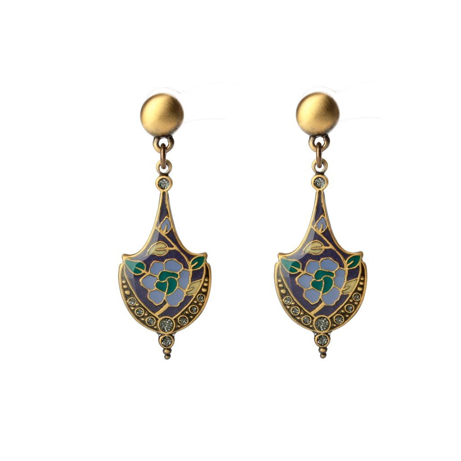 

Серьги из бижутерного сплава/бронзы с эмалью Clara Bijoux A77193 V, A77193 V