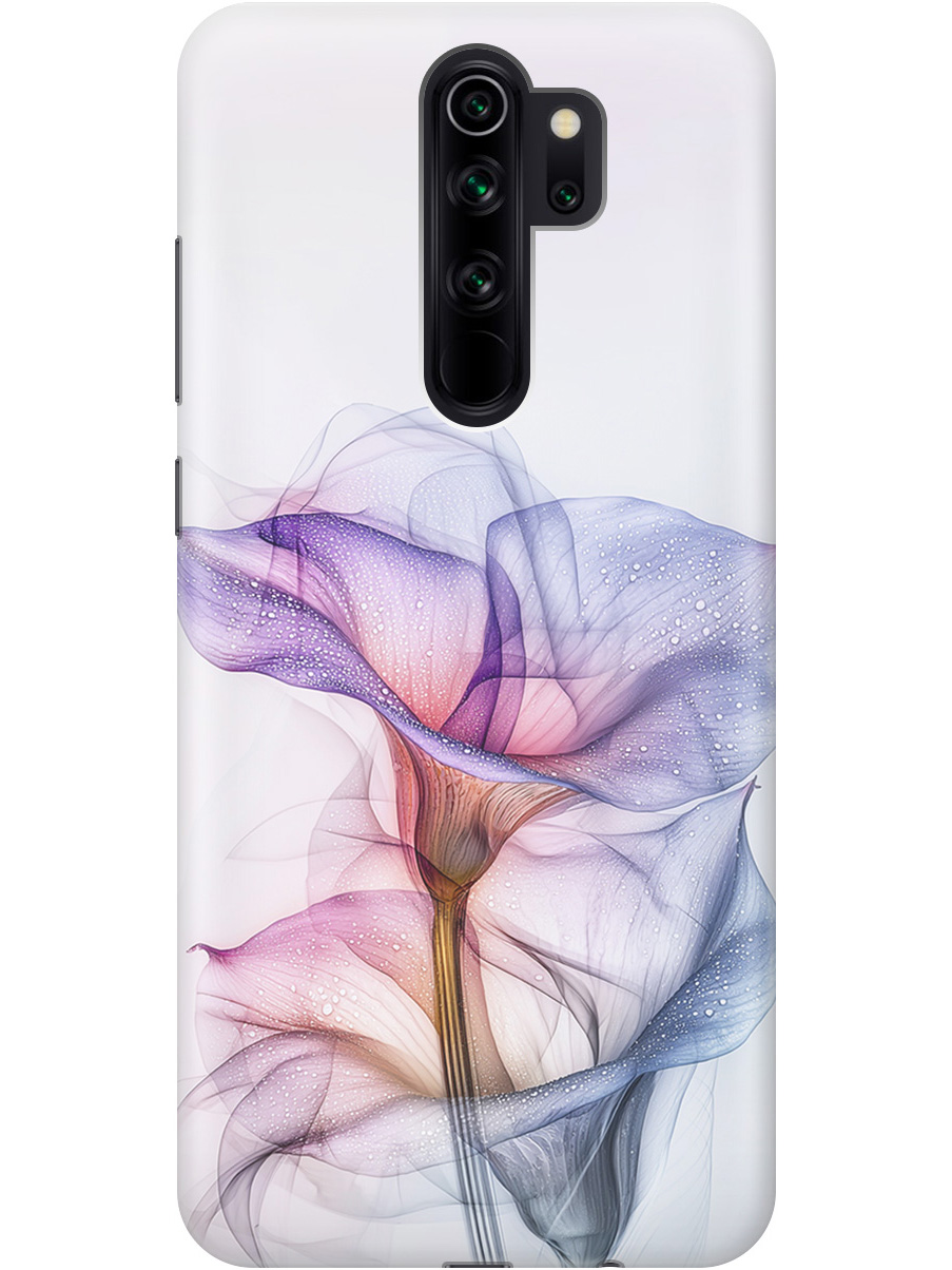 

Силиконовый чехол на Xiaomi Redmi Note 8 Pro с принтом "Прозрачные калы", Прозрачный;белый;серый;фиолетовый, 721936321