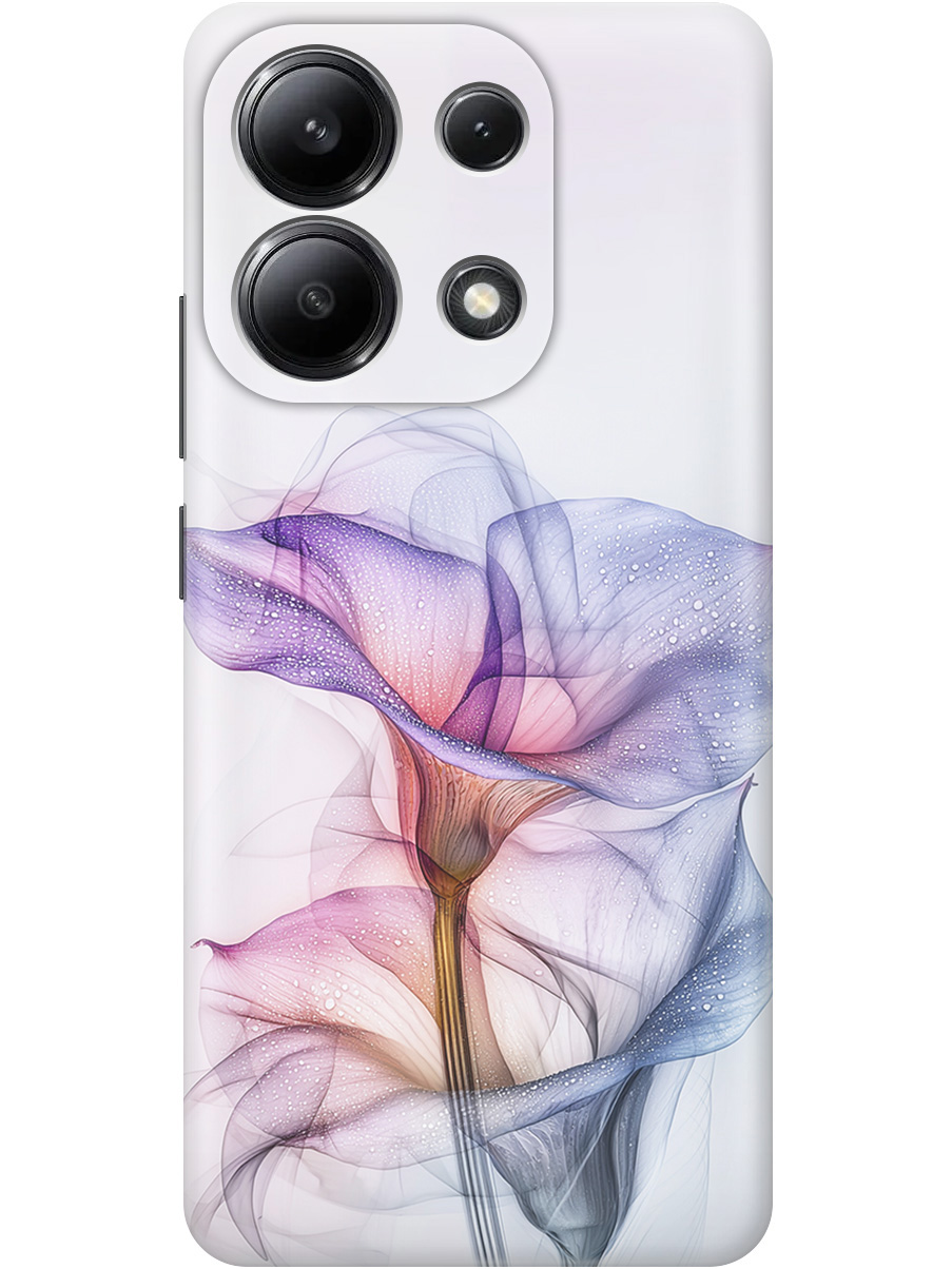 

Силиконовый чехол на Xiaomi Redmi Note 13 4G с принтом "Прозрачные калы", Прозрачный;белый;серый;фиолетовый, 782622821