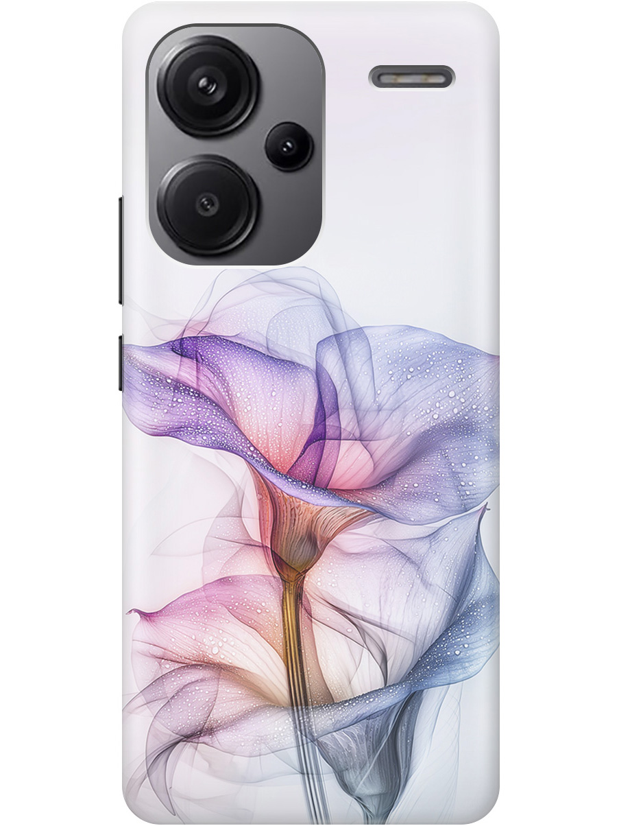 

Силиконовый чехол на Xiaomi Redmi Note 13 Pro + с принтом "Прозрачные калы", Прозрачный;белый;серый;фиолетовый, 776589221