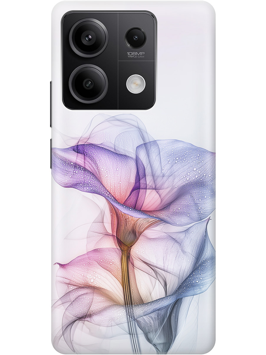 

Силиконовый чехол на Xiaomi Redmi Note 13 5g с принтом "Прозрачные калы", Прозрачный;белый;серый;фиолетовый, 776587021