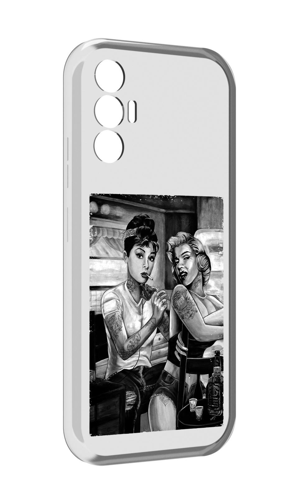 

Чехол MyPads тату мастер для Tecno Pova 3, Прозрачный, Tocco