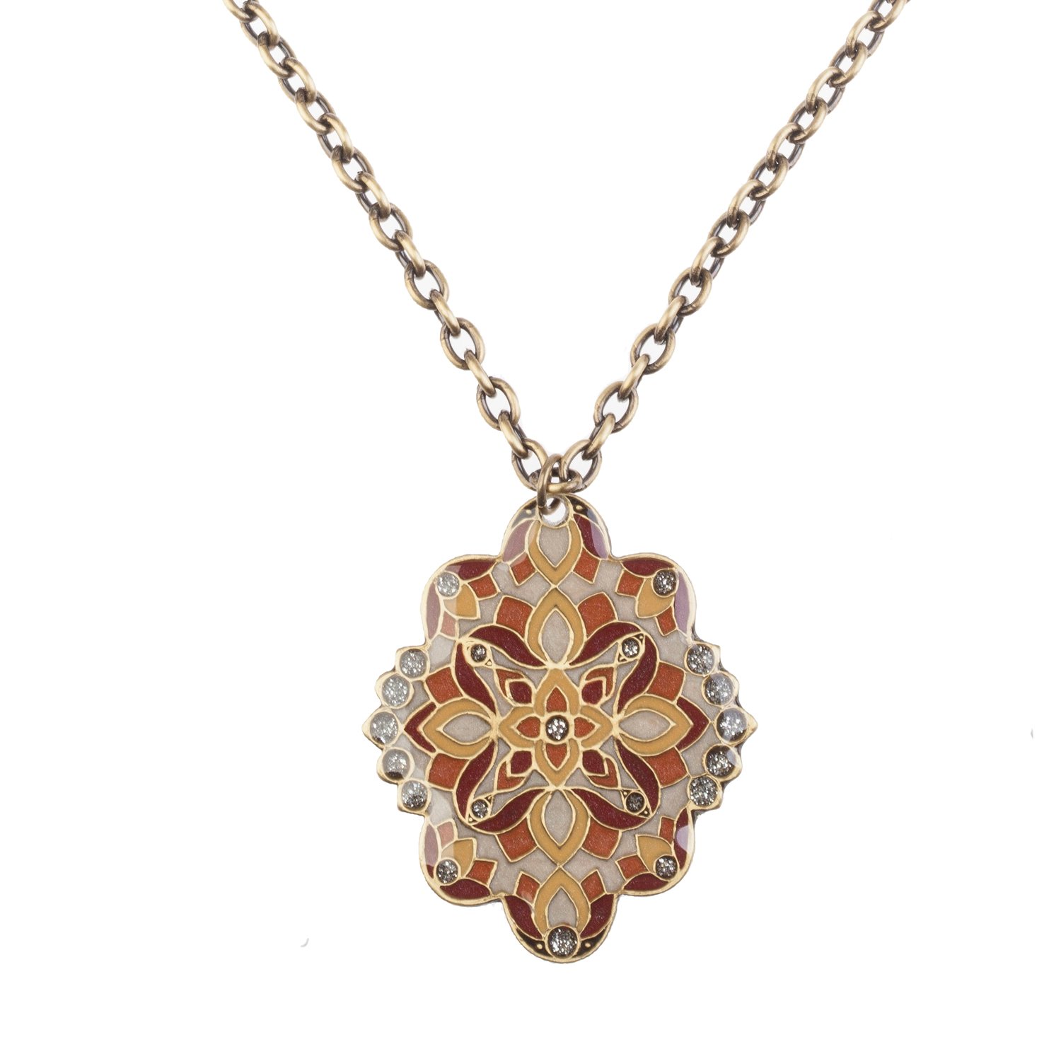 

Колье из бижутерного сплава/бронзы с эмалью 55 см Clara Bijoux B76324.C BR, B76324.C BR