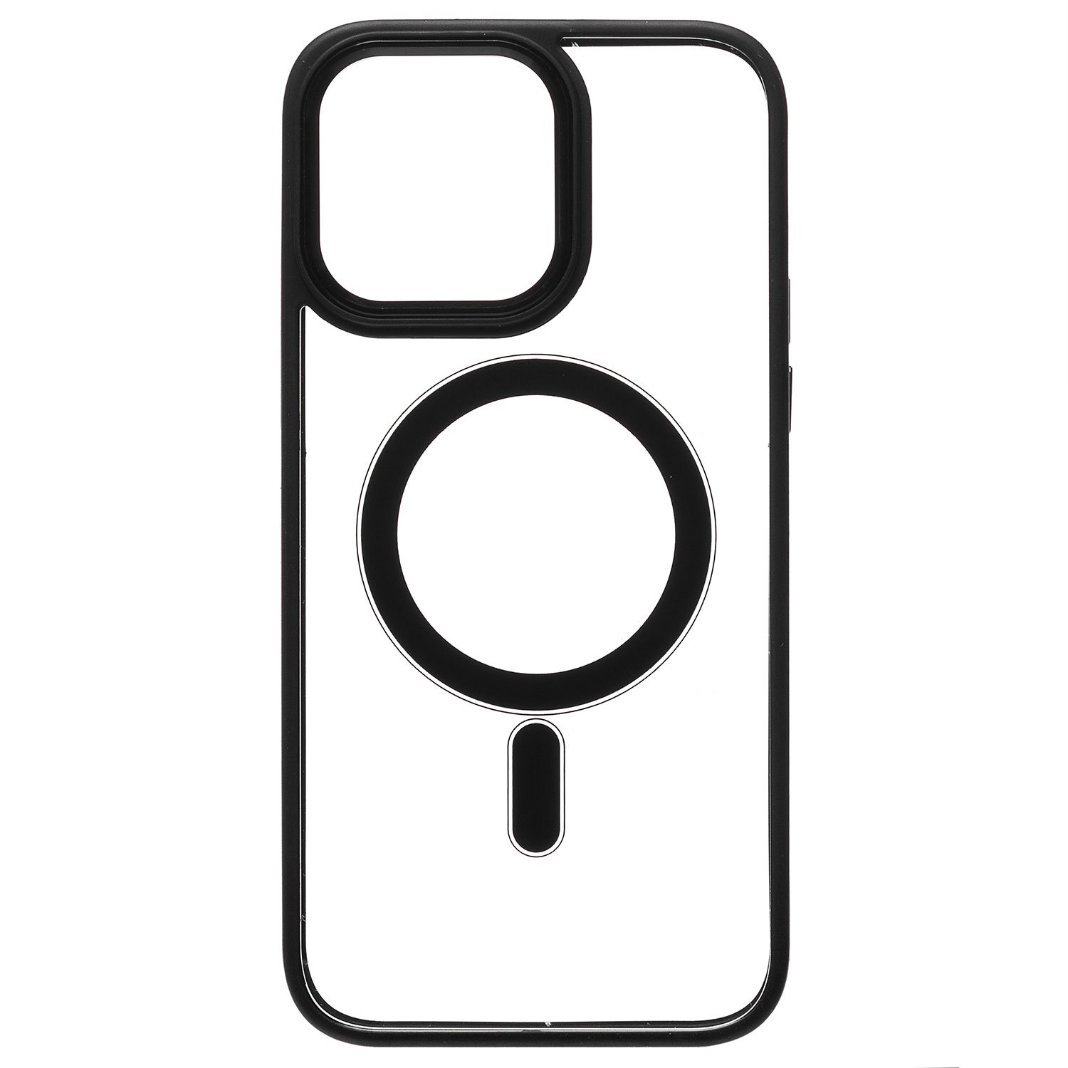 

Чехол iPhone 14 Pro Max пластиковый MagSafe <черный>, iPhone 14 Pro Max