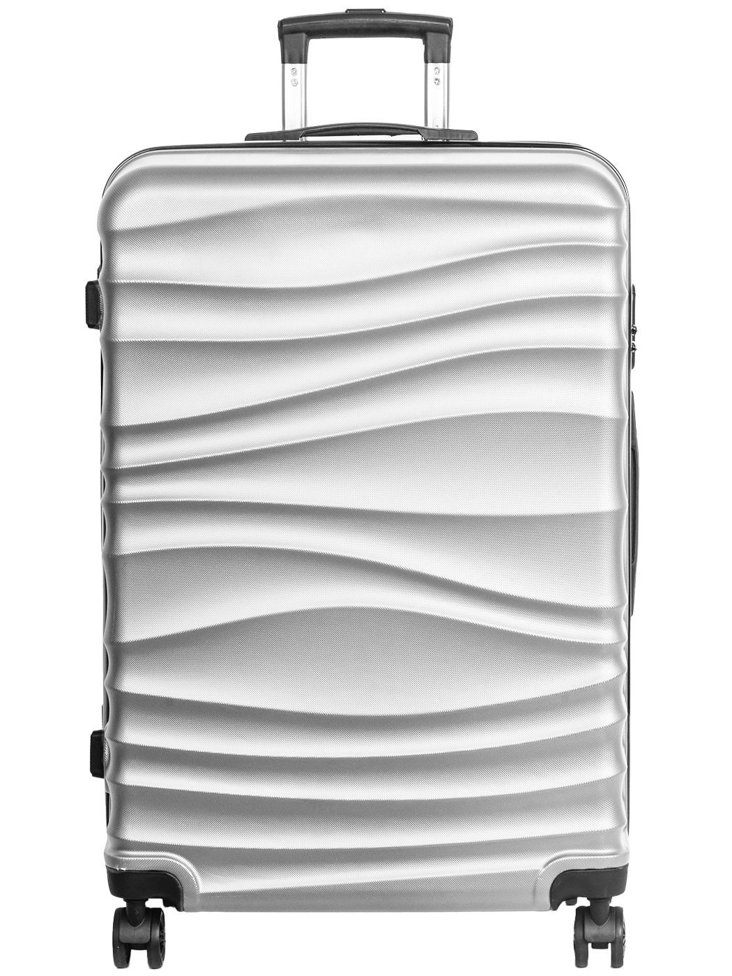 

Чемодан унисекс FUSION FTS-1006 silver, 76x49x30 см, Серебристый, FTS-1006