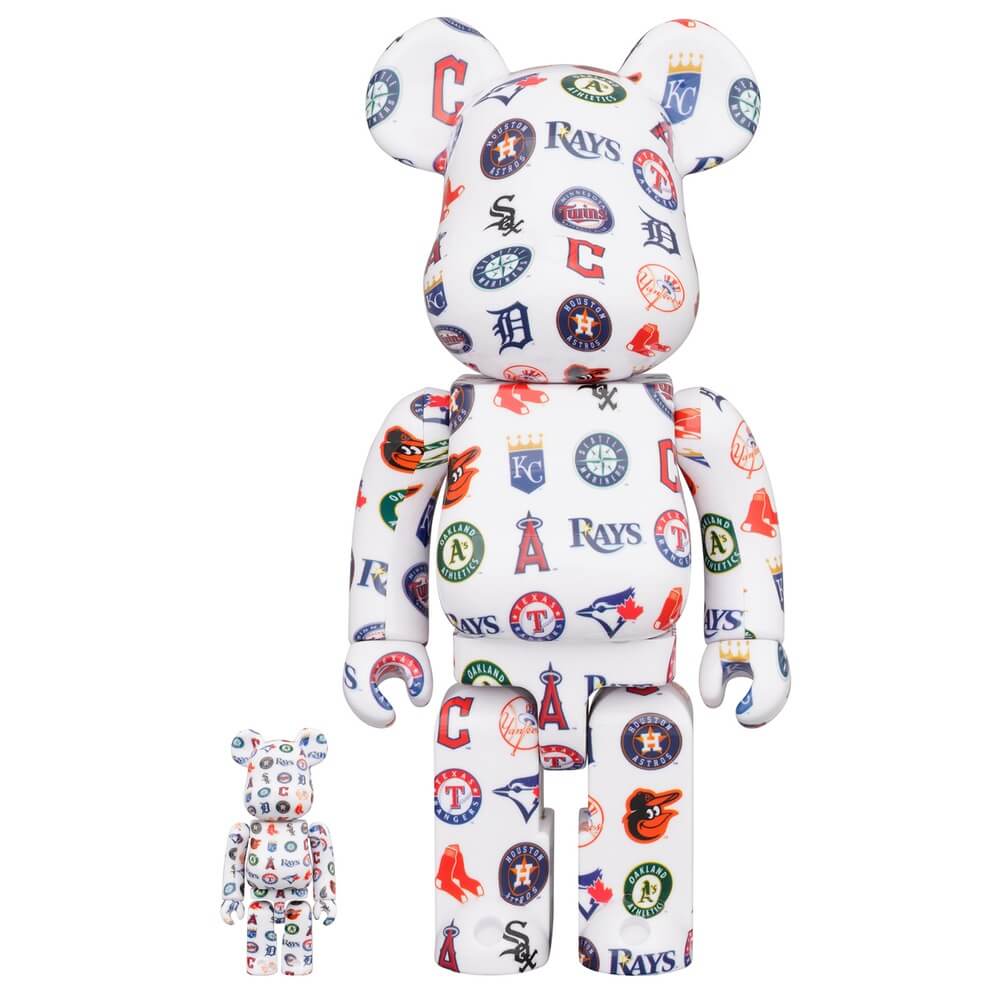 Фигурка Medicom Toy Bearbrick MLB American League 400% and 100%