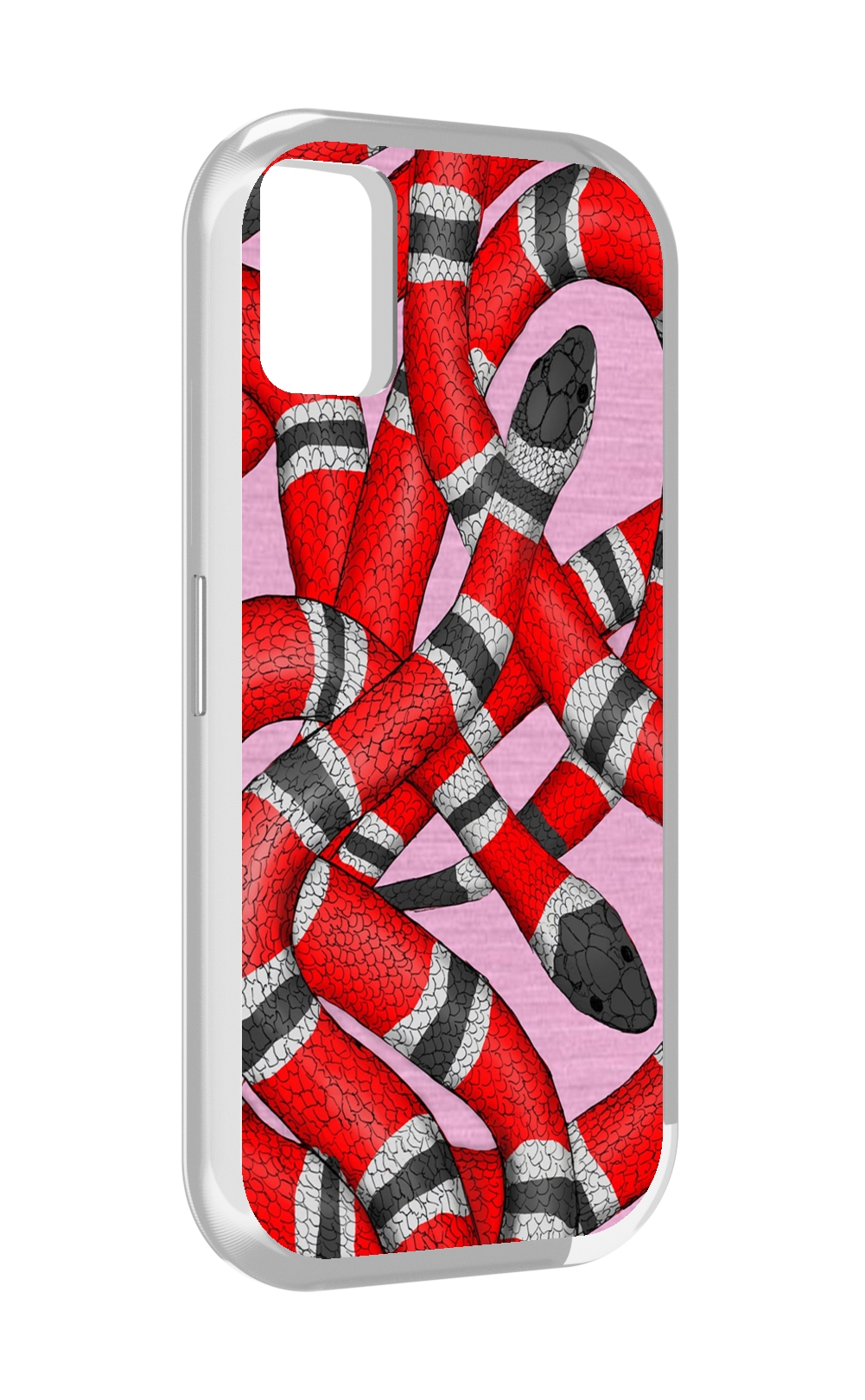 

Чехол MyPads змея-красно-черно-белый для UMIDIGI A11, Прозрачный, Tocco