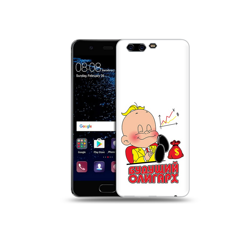 

Чехол MyPads Tocco для Huawei P10 Будущий олигарх (PT60870.50.37), Прозрачный, Tocco