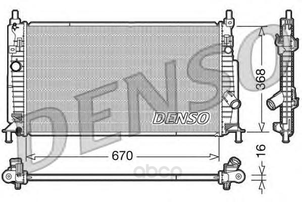 

Радиатор Охлаждения Двигателя Drm44020 Denso Drm44020