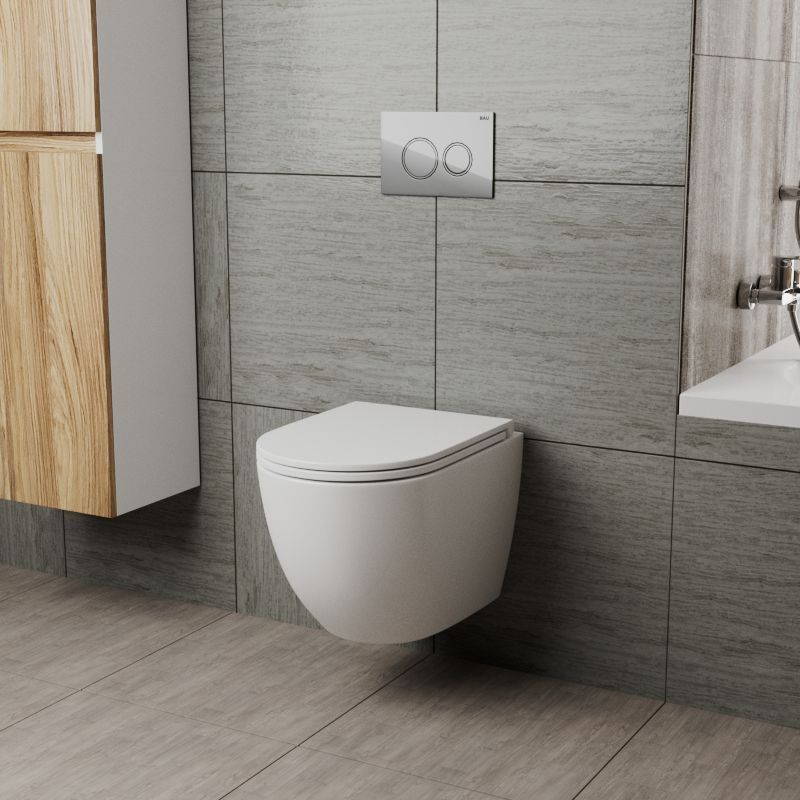 Унитаз подвесной Sintesi Hurricane SIN-TS-EVI-152, сиденье дюропласт микролифт