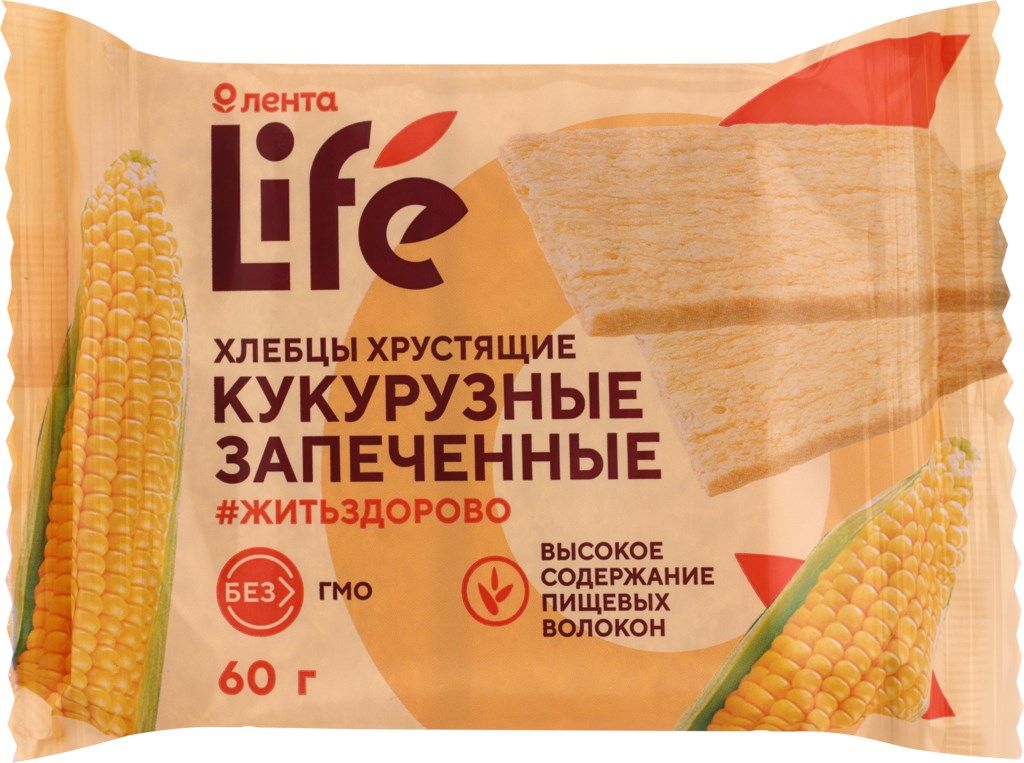 Хлебцы кукурузные Лента Life 60 г