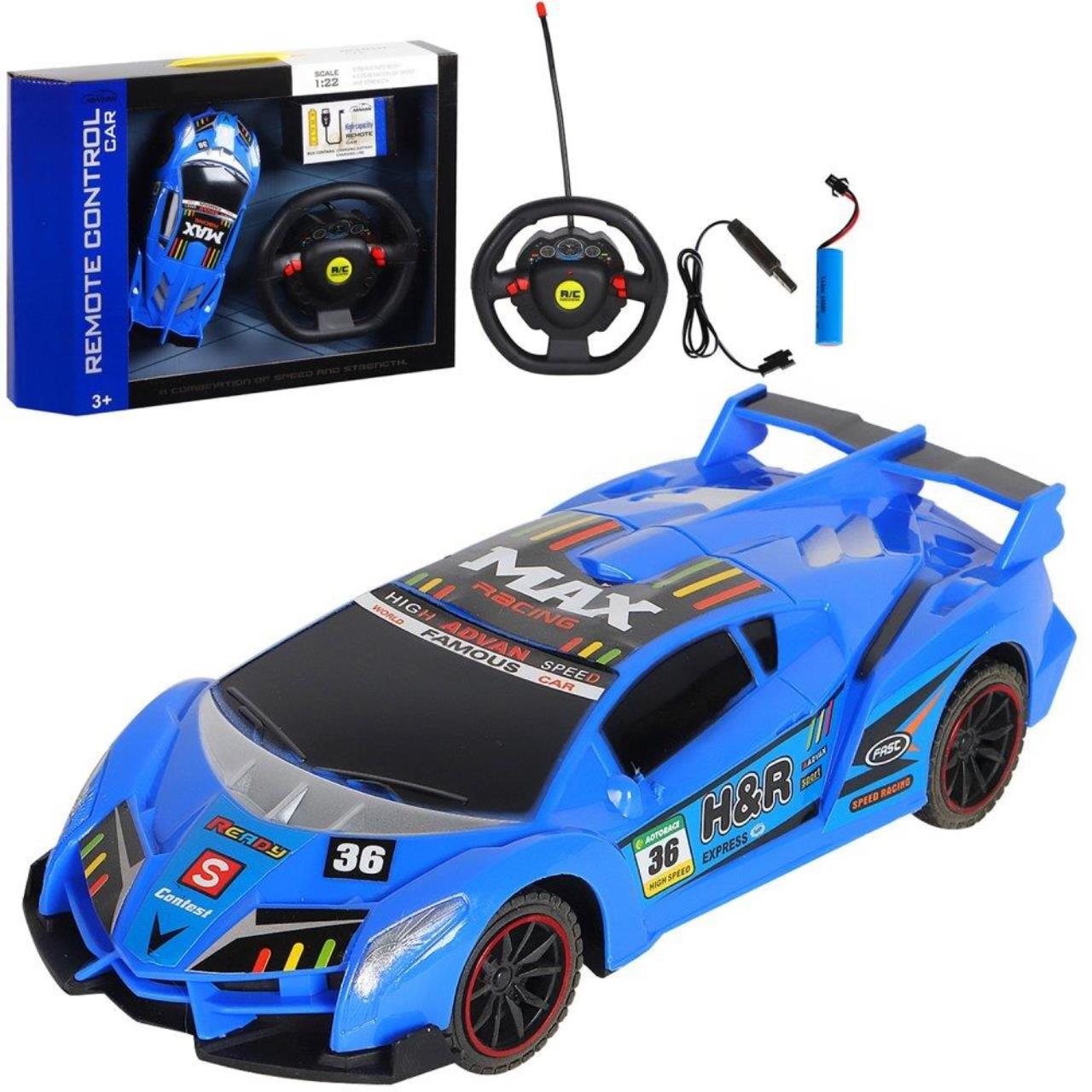 

Р/У машинка Bugatti на пульте управления цвет синий 1:20, 4 канала, 27MHz JB1168227
