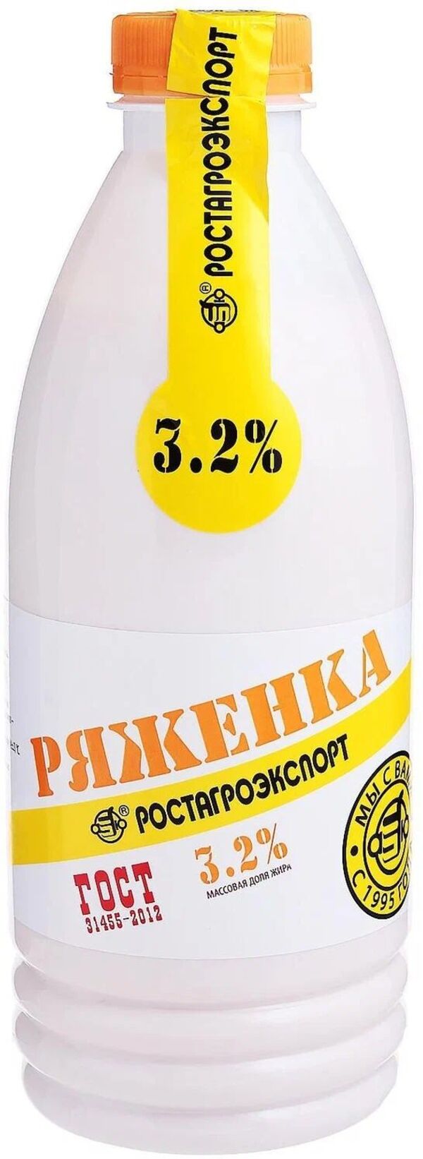 Ряженка Ростагроэкспорт 3,2 - 6% БЗМЖ 300 мл