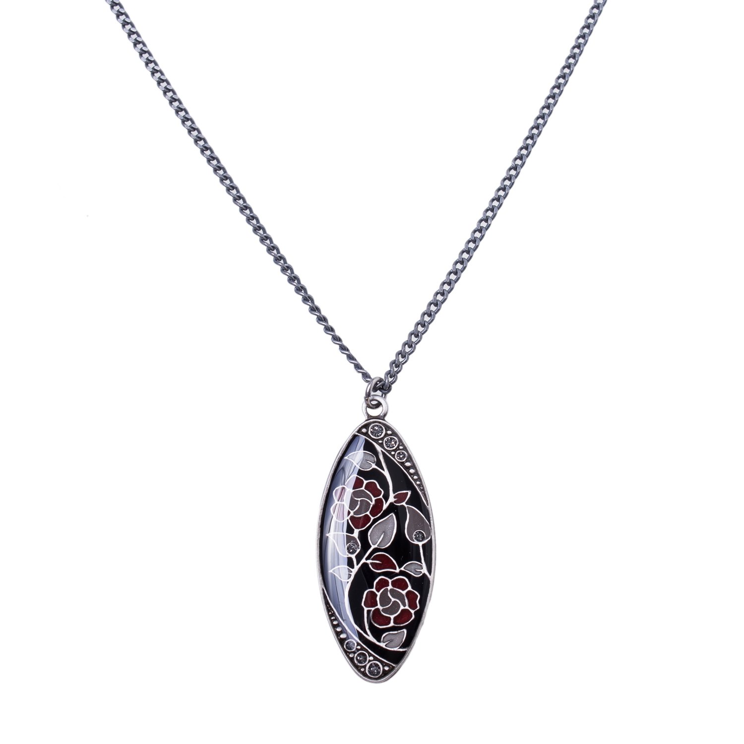 

Колье из бижутерного сплава/бронзы с эмалью 50 см Clara Bijoux B77152 BW, B77152 BW