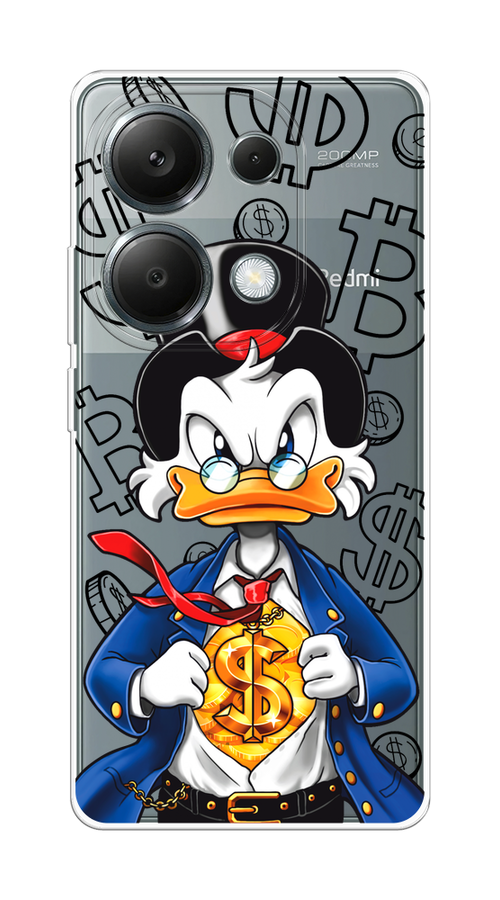 

Чехол на Xiaomi Redmi Note 13 Pro 4G "Scrooge Goldman", Черный;белый;синий, 321650-1