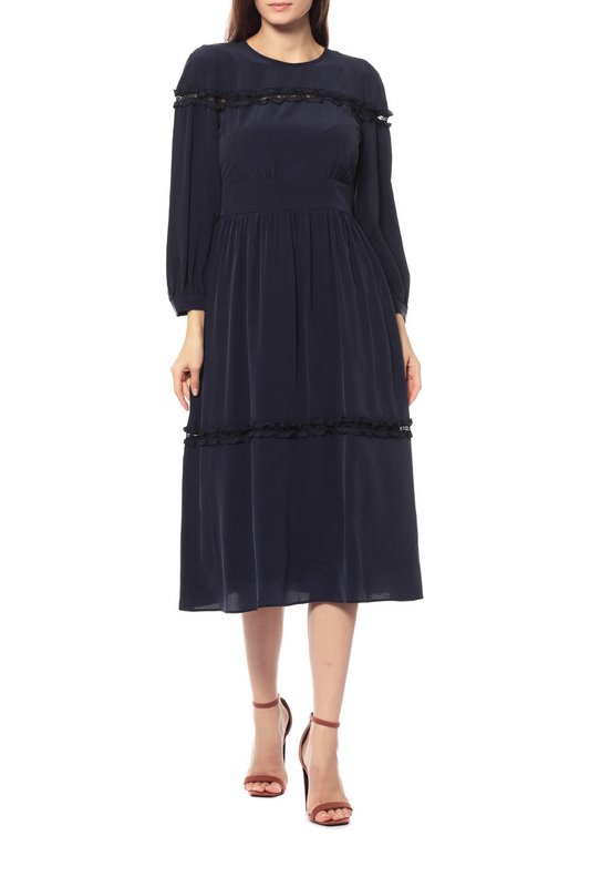 

Платье женское MAXMARA ELEGANTE 663-MS62360383 синее 38 IT, Синий, 663-MS62360383