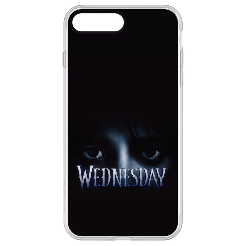Чехол-накладка Krutoff Clear Case Уэнсдей Аддамс - Логотип для iPhone 7 Plus