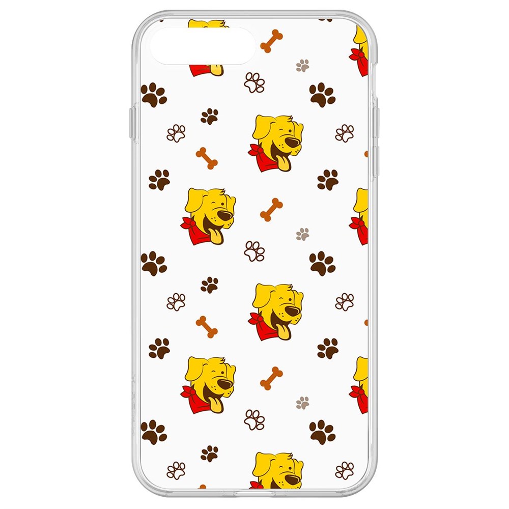 

Чехол-накладка Krutoff Clear Case Собаки паттерн 4 для iPhone 8 Plus
