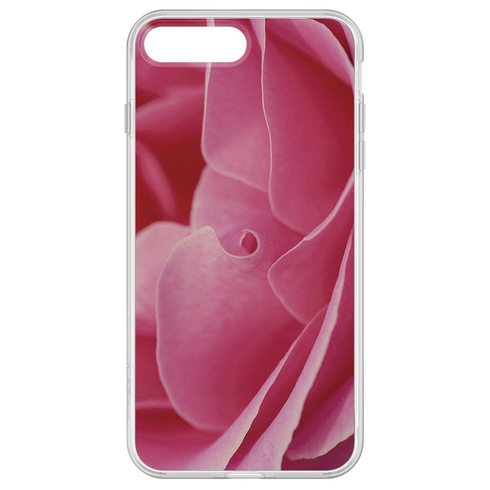 

Чехол-накладка Krutoff Clear Case Лепестки для iPhone 8 Plus, Прозрачный