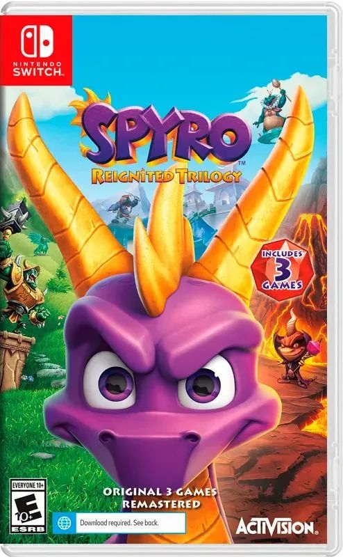 

Игра Spyro Reignited Trilogy (Nintendo Switch, Английская версия), Spyro Reignited Trilogy