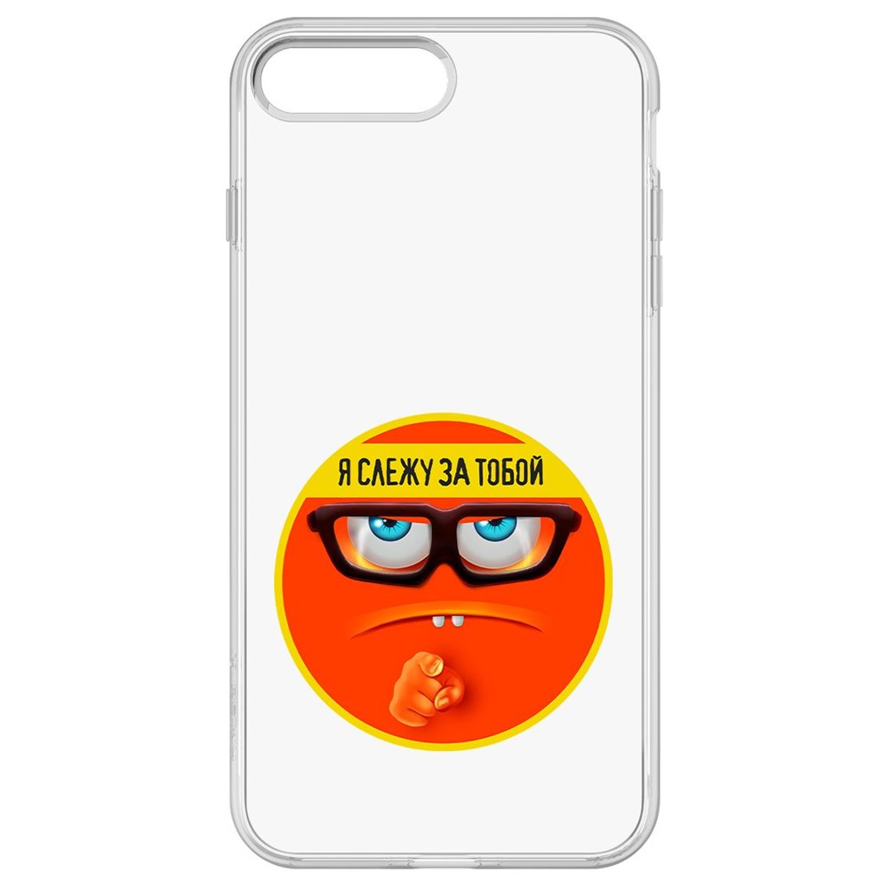 

Чехол-накладка Krutoff Clear Case Я Слежу за Тобой для iPhone 8 Plus, Прозрачный