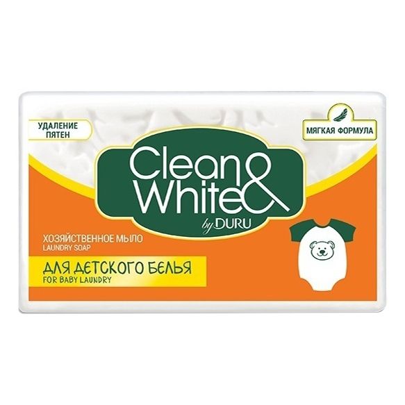 

Хозяйственное мыло Clean & White для детского белья 120 г х 4 шт